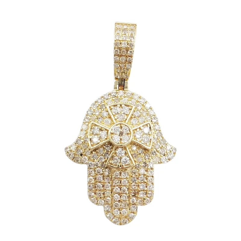 14k Diamond Hamsa With 1.20 Carats Of Diamonds #23594