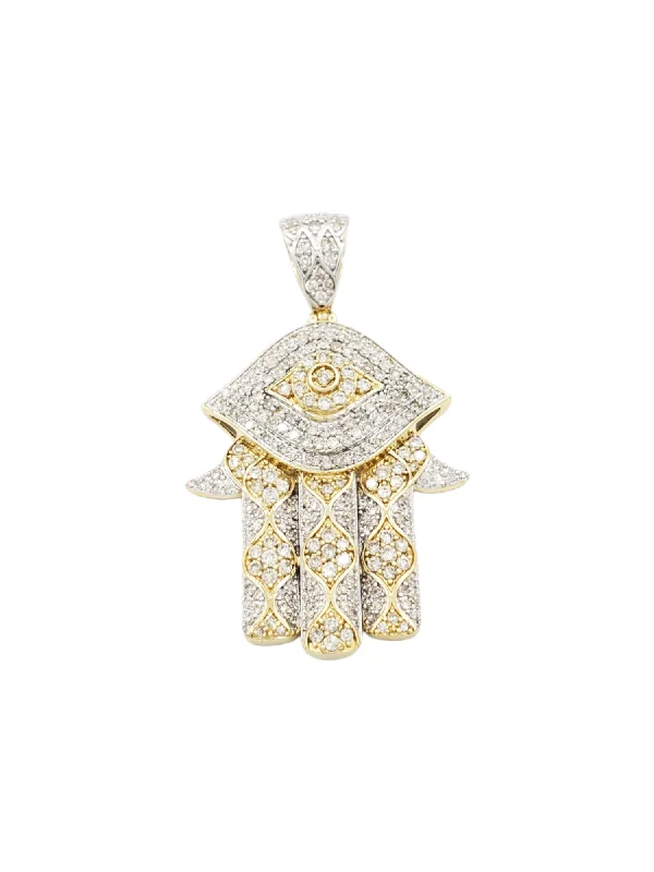 14k Diamond Hamsa With 2.30 Carats Of Diamonds #22802