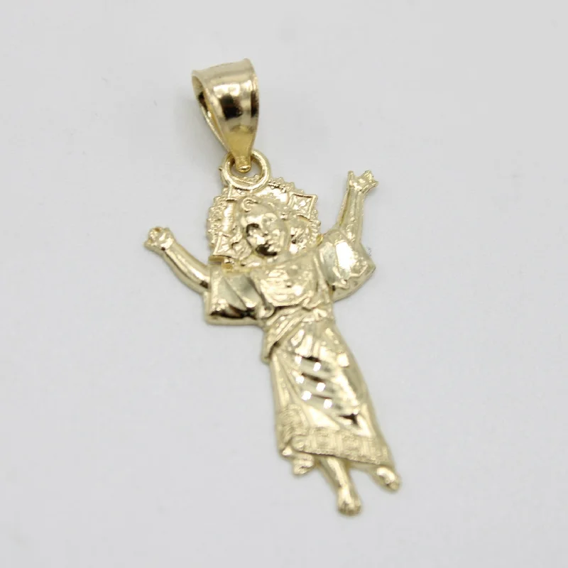 14K Divino Niño Pendant Yellow Gold