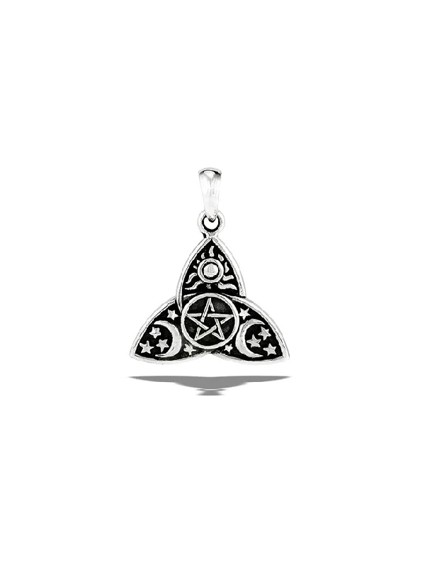 Celestial Celtic Triquetra Pendant