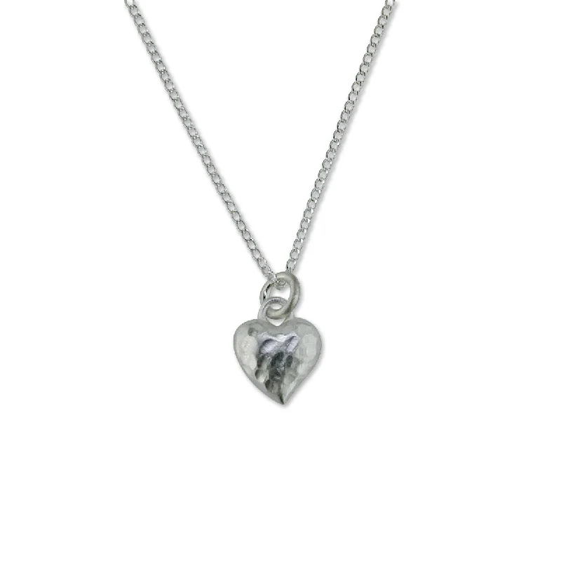 Hammered Heart Pendant