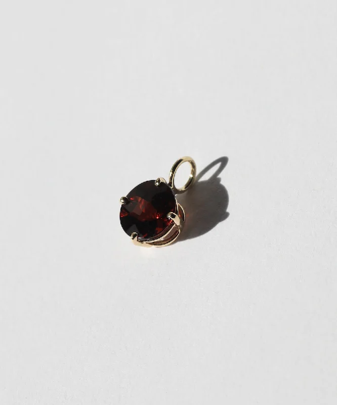 Round Garnet Pendant