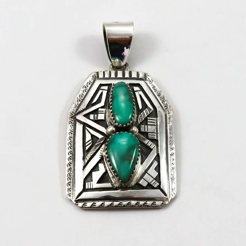 Sonoran Gold Turquoise Pendant