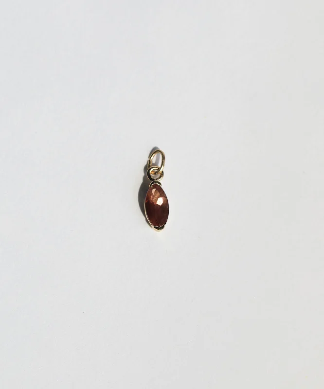 Sunstone Marquise Pendant