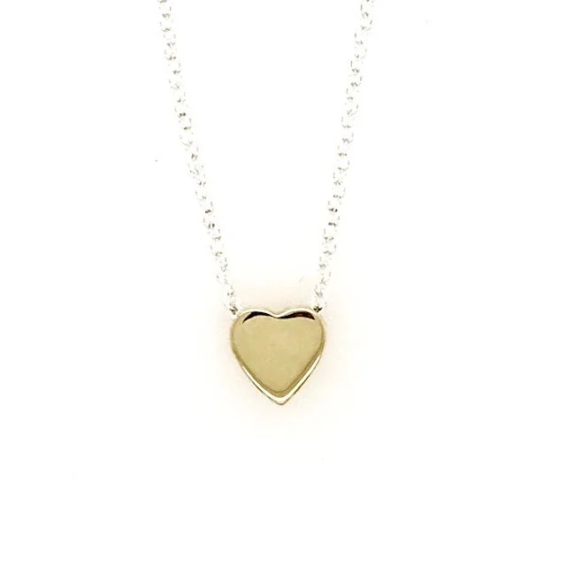 Tiny 14k Heart Pendant