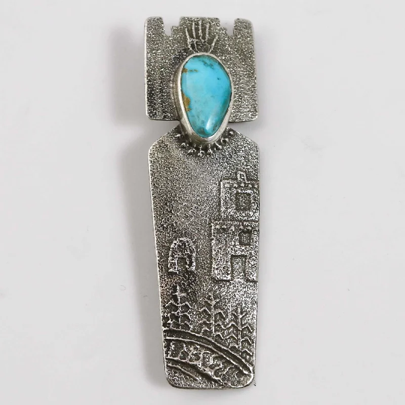 Turquoise Corn Maiden Pendant