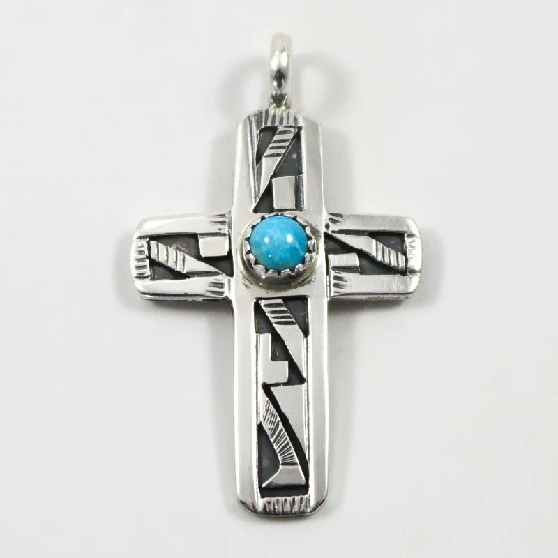 Turquoise Cross Pendant