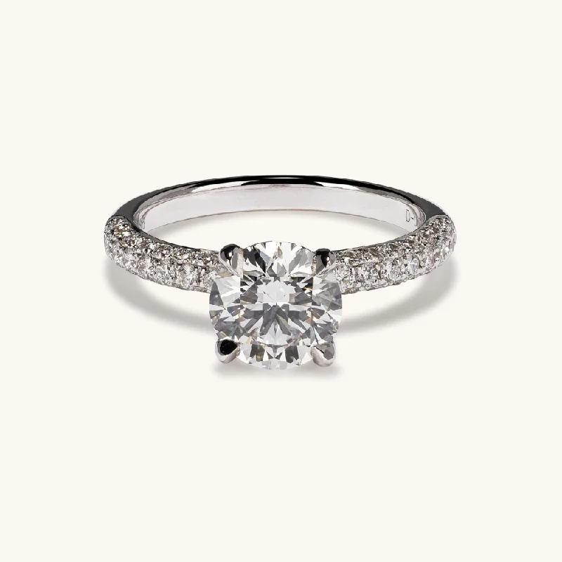 1.59 Round Lab Diamond Engagement Ring