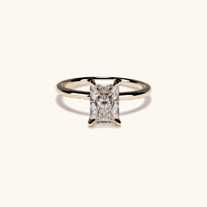 1.74 Radiant Lab Diamond Engagement Ring