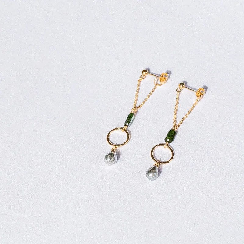 Gold-filled Tourmaline Earrings