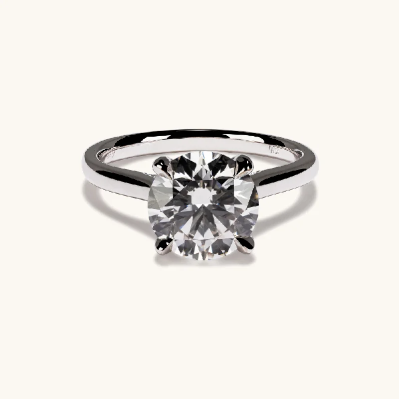 2.56 Round Lab Diamond Engagement Ring