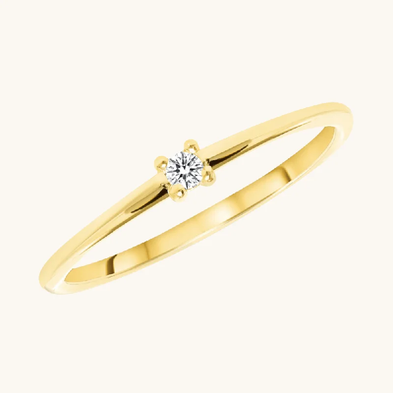 Aster Single Diamond Band