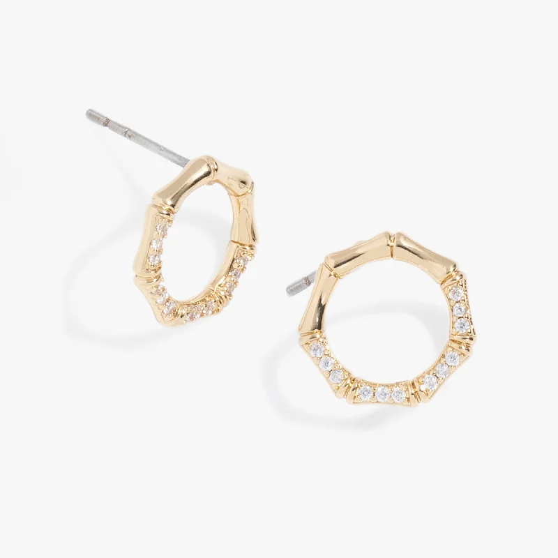 Bamboo Pave Stud