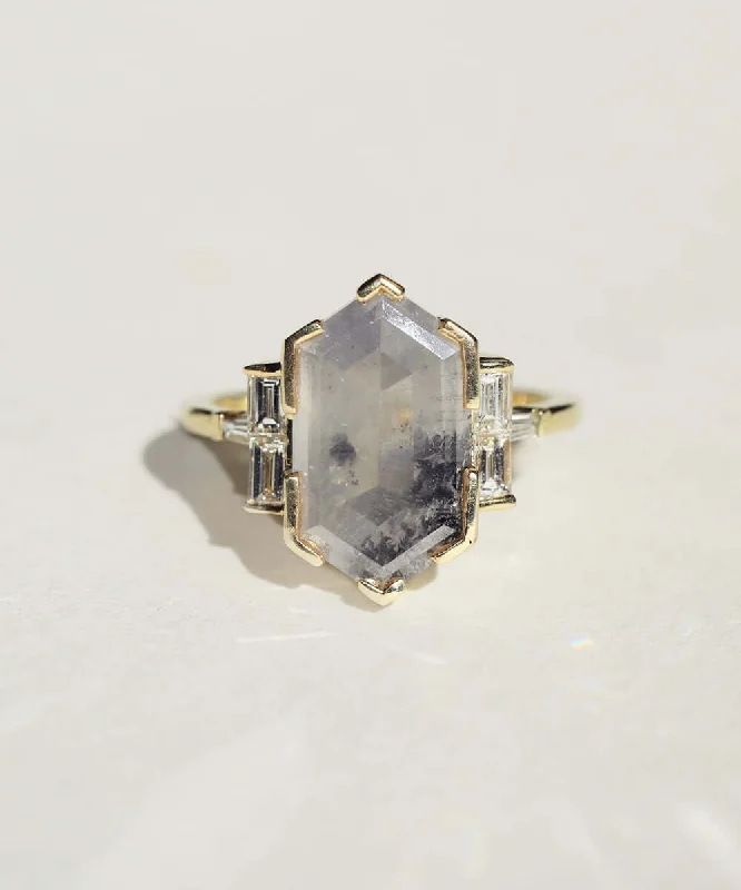 Cristina Salt & Pepper Diamond Ring