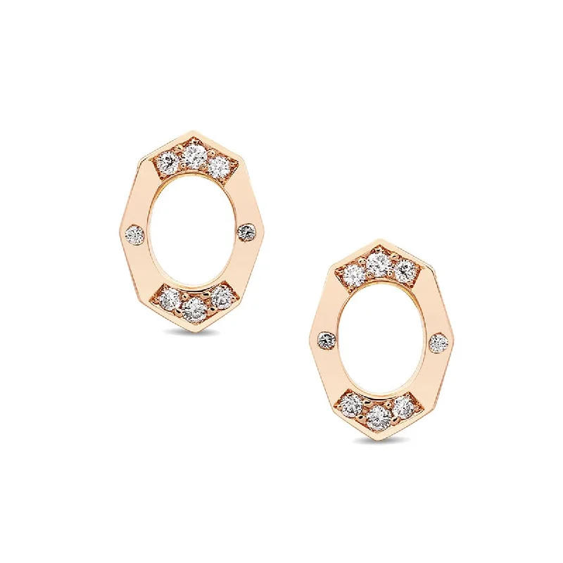 Diamond Affinity Oval Stud Earrings