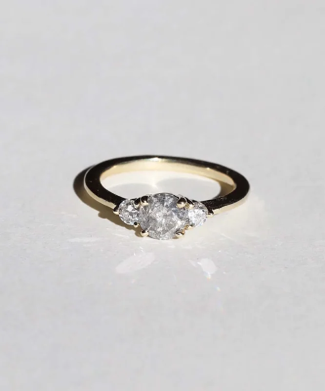 Ellis II Ring with Salt & Pepper Diamond