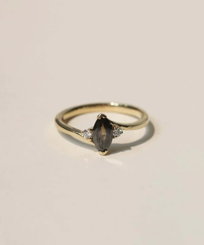 Estelle Salt & Pepper Diamond Ring