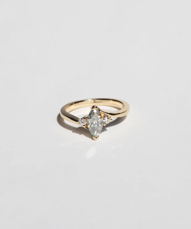 Estelle Light Salt & Pepper Diamond Ring 0.5ct