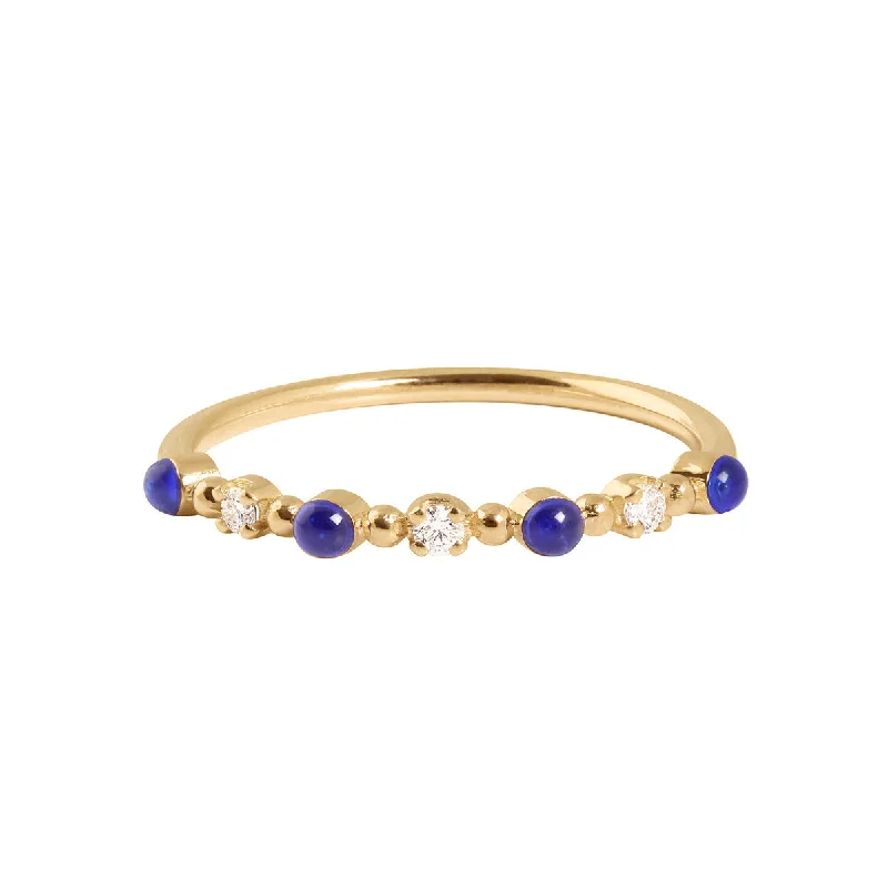 Gigi Clozeau 18k Gold Classic Gigi LAPIS and Diamond Ring