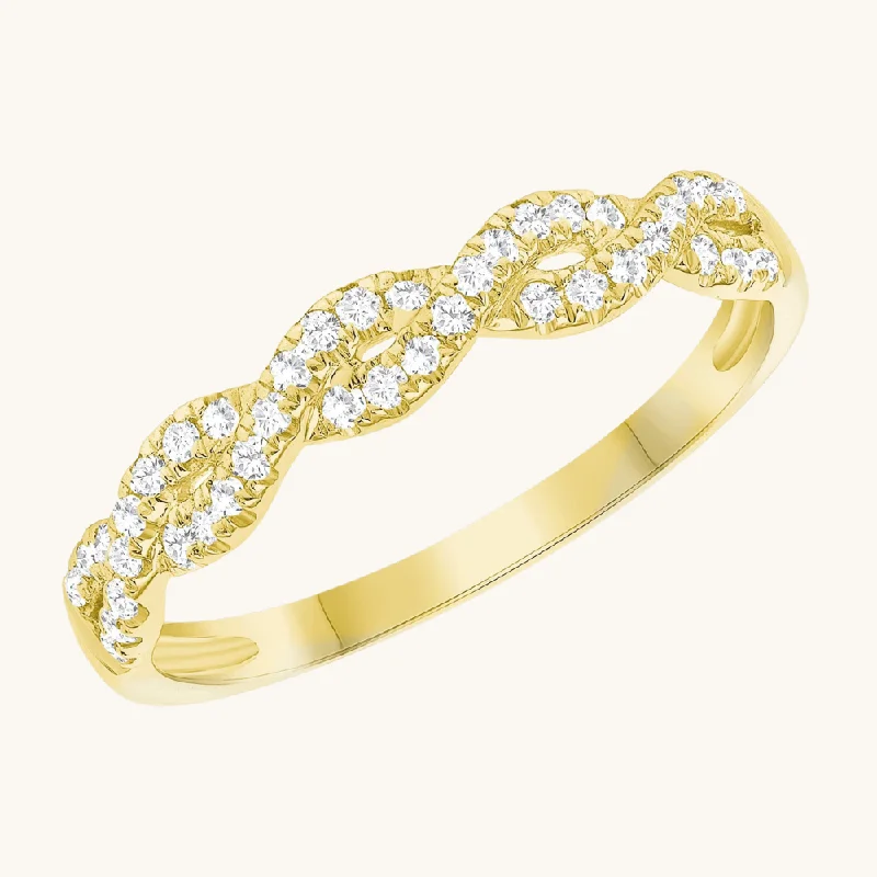 Infinity Diamond Half Way Band