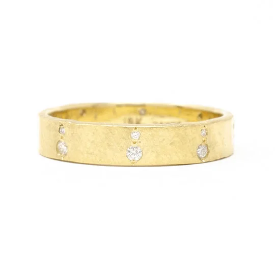 Jennifer Dawes 18k Gold Diamond Station Band