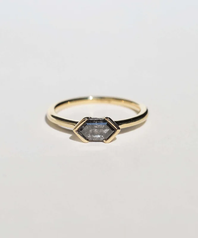 Joey Salt and Pepper Diamond Ring