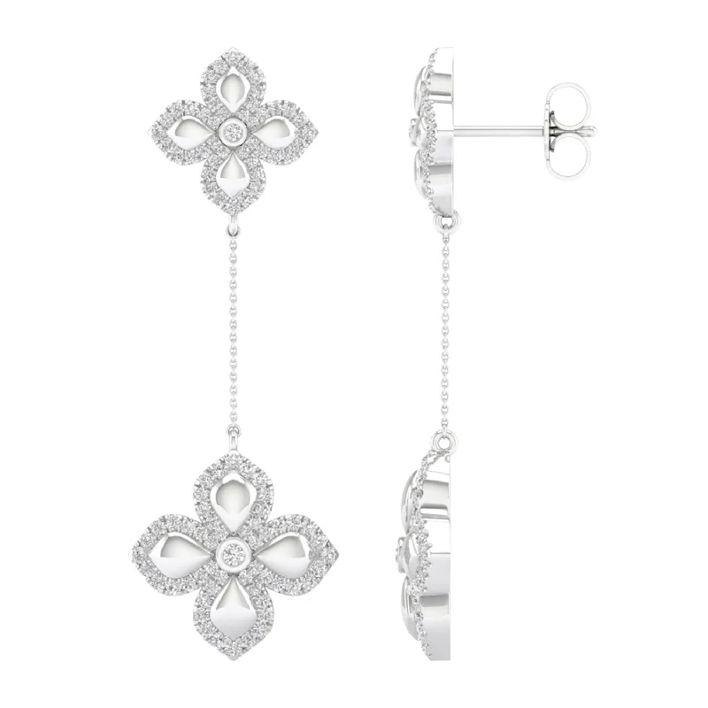 La Fleur Diamond Drop Contour Earrings