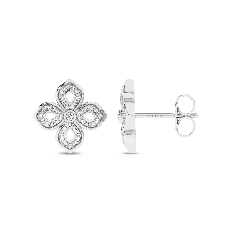 La Fleur Diamond Silhouette Studs