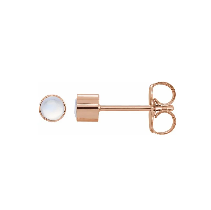 Mini Moonstone Stud Earrings - available on special order