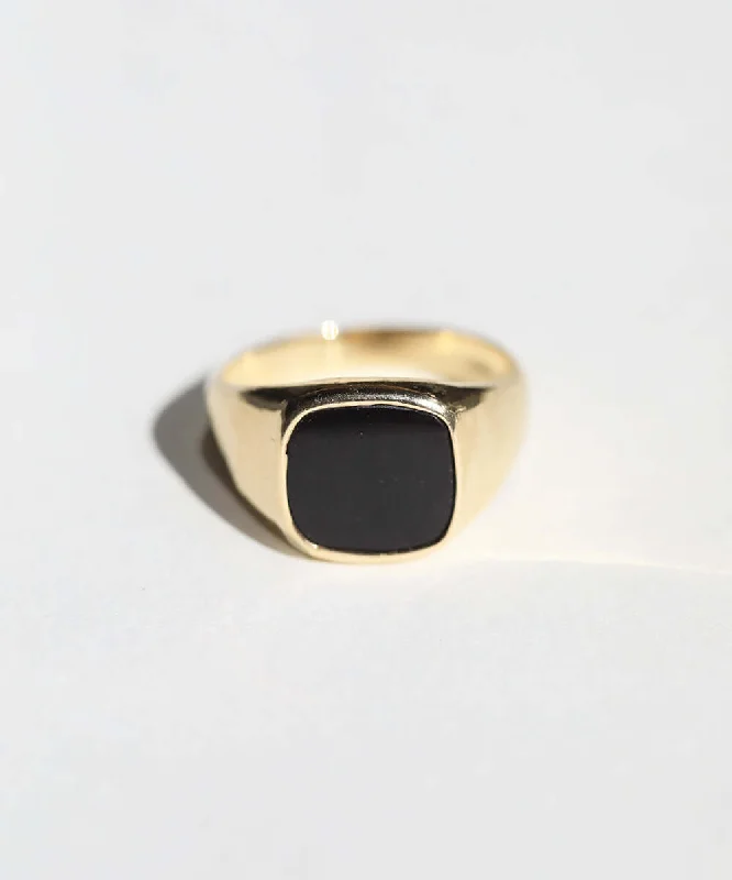 Onyx Signet Ring