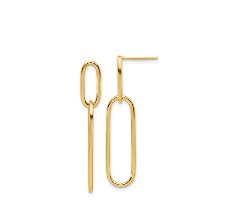 Paperclip Drop Earrings - available by special order