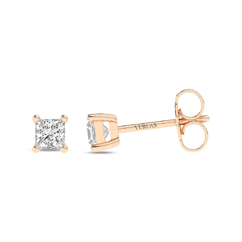 Princess Solitaire Studs