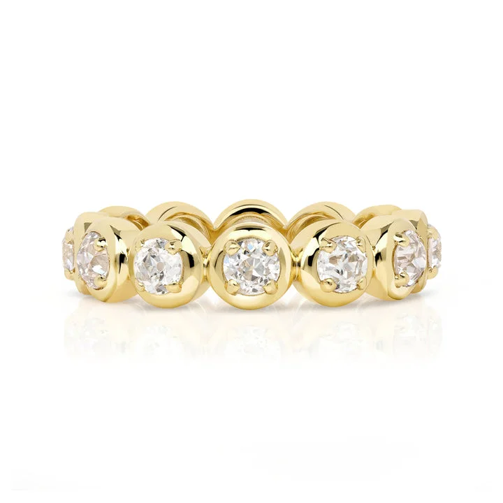 Single Stone 18k Gold "Randi" Diamond Band