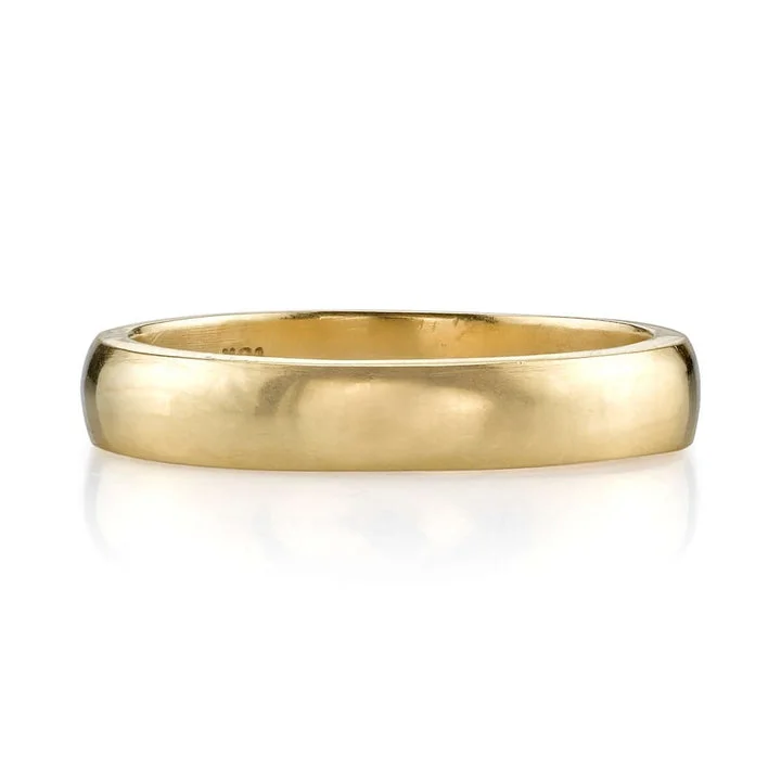 Single Stone 18k Gold Joseph Engraved Mens Band