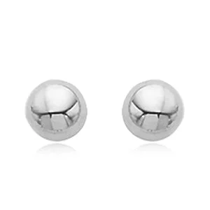 Sterling Silver12mm Polished Button