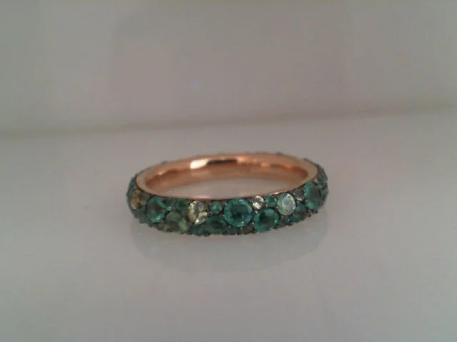 Walters Faith 18k Rose Gold Chantecaille Emerald band