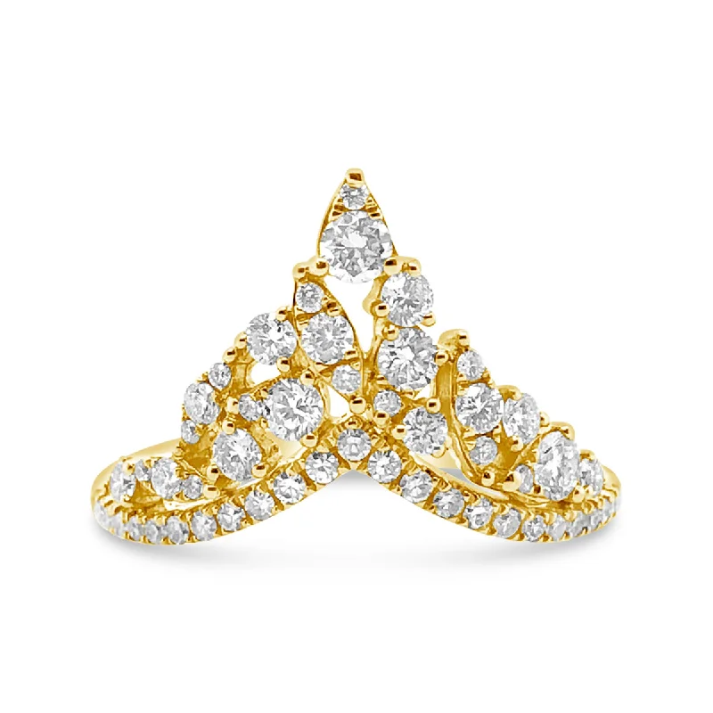 Yellow Gold Diamond Fashion RIng