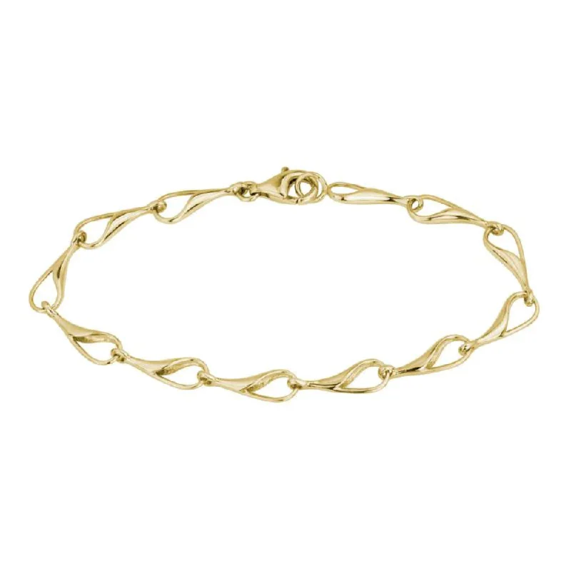 14k Gold Needle's Eye Bracelet