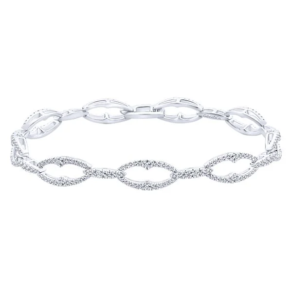 14k White Gold Diamond Bracelet - TB4035W45JJ