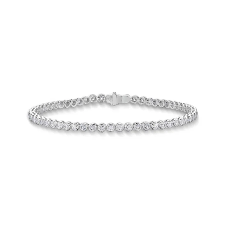 Memoire Bezel Diamond Line Bracelet