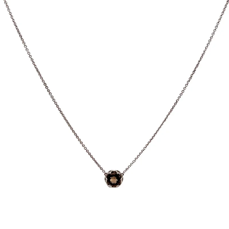 Pre-Owned Tacori Smoky Quartz Round Color Medley Necklace