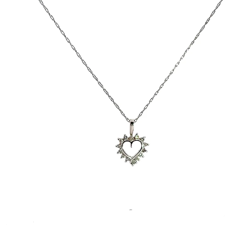 PRE-OWNED DIAMOND HEART PENDANT