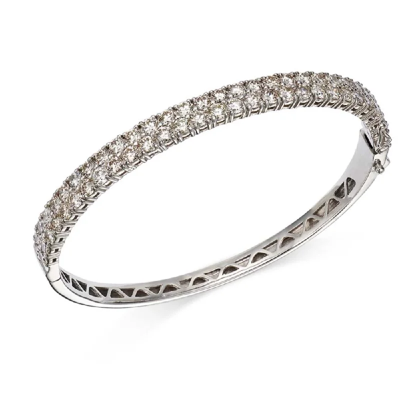 FJ Kashi 2-Row Hinged Diamond Bangle