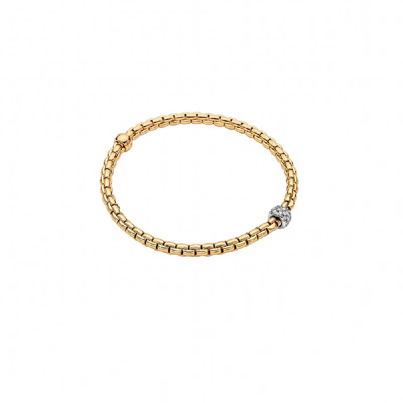 FOPE Pave Yellow Gold Diamond Bracelet