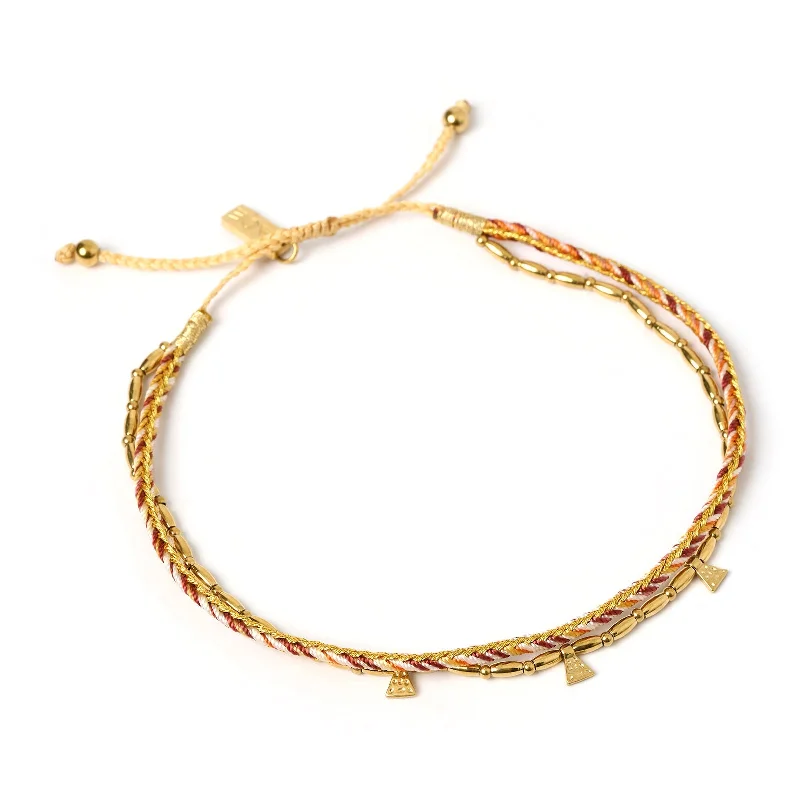 Bennie Gold Anklet - Desert