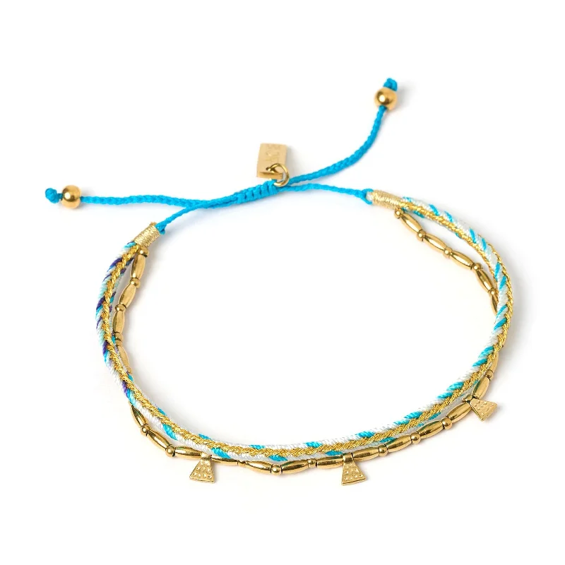 Bennie Gold Bracelet - Sky