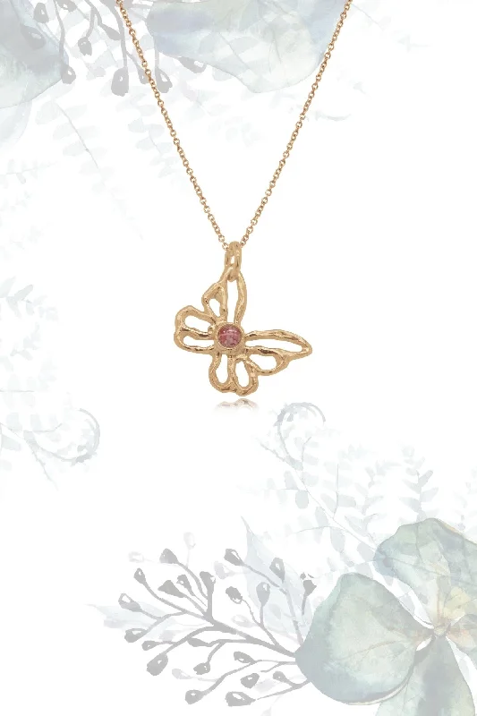 Butterfly ~ Small Pendant in Gold