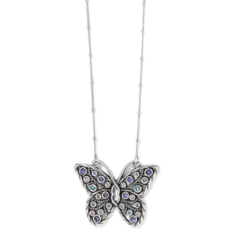 Brighton Halo Gems Monarch Butterfly Necklace