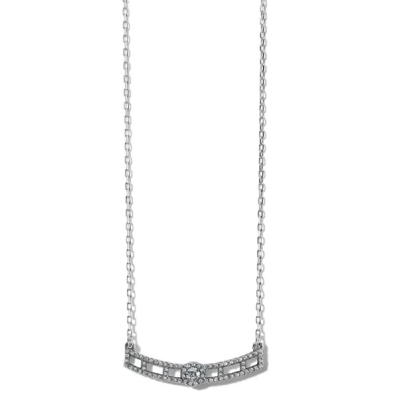 Brighton Illumina Lights Allure Bar Necklace-Silver Tone