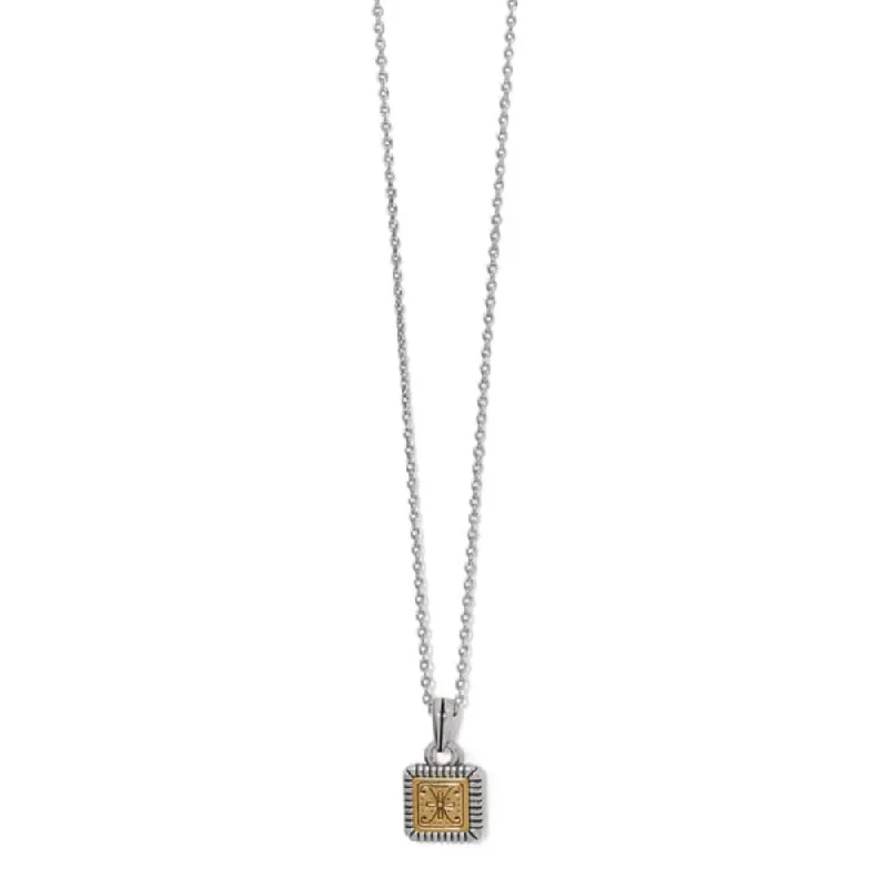 Brighton Mosaic Two Tone Mini Tile Necklace